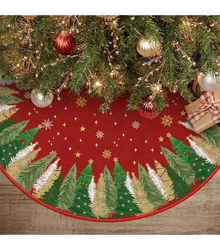 Magnifique jupe de sapin de Noël luxueuse 122 cm, plumes argentées
