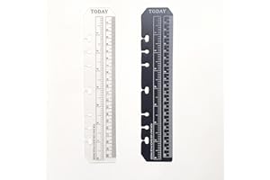 ZELTEN A5 Raccoglitore Cartella Organizzatore Slide-in Plastica Segnalibro Divisori Righello (Black and Clear Set, A5)