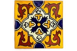 Tumia LAC Azulejos Mexicanos Artesanales de Talavera de 5cm