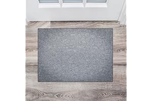 CUIMEI Alfombra De Pasillo 50 x 130 cm Antideslizante y Lavable Alfombra Yute con revés Antideslizante para Sala de Estar Dormitorio, Gris Claro