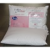 IL GUANCIALE CULLA PILLOVE CUSCINO BABY LETTINO PURO COTONE E FIBRA ANALLERGICO CM 40 x 60