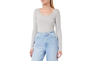 Vero Moda Vmmaxi My Ls Soft Long U-Neck Noos T-Shirt Femme