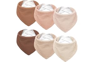 Susurration Lätzchen Baby Dreieckstuch Baby Musselin Halstuch Baby für Junge und Mädchen,Sabberlätzchen Baby Verstellbare