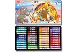 Sabbatbox Ölpastellkreide, 48er Set im kinderfreundlichen Design, cremige & weiche Farben, leicht zu mischen, perfekt für Kinder, Schule, Kunstprojekte und Hobbymaler, schadstofffreie Farben