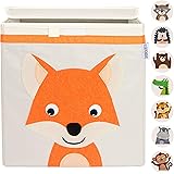 GLÜCKSWOLKE Cesto Portagiochi Bambini - 15 Motivi I Contenitore Giocattoli con Coperchio I Scatola Portaoggetti (33x33x33) co