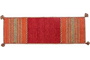 RUG EMOTION Tappeto Tribal - 200x60- Home & Living - Ideale per qualsiasi tipo di ambiente: Cucina Bagno Soggiorno Camera. Realizzato a mano in cotone dallo stile contemporaneo e moderno - Lavabile a 30°