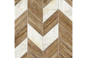 LZH-LP Papel pintado autoadhesivo 44x600CM 3D de madera de mármol, costura de mármol, papel de contacto, 3 capas con lámina de aluminio, lámina decorativa extraíble para muebles de armario