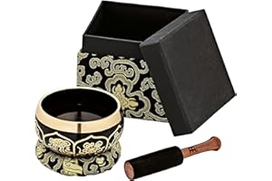 SONIC ENERGY MEINL Singing Bowl - ORNAMENTAL SERIES - 10.5cm / 4,13" - 400g / 14.11 oz (SB-OR-400-BK)