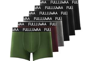 Fullluwaa Bokserki męskie, retro, bielizna męska, majtki z bawełny, 6 par w zestawie, rozmiary: S, M, L, XL, 2XL, 3XL
