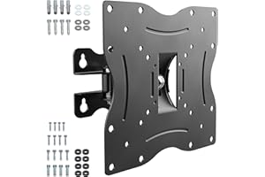 RICOO Supporto TV parete R12 Girevole Inclinabile Televisore 13”-32” 33-81 cm Staffa universale Televisione LED/LCD/Curvo VESA 50 x 50-200 x 200