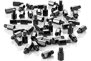 Poppstar 50x Distanziali Scheda Madre (#6-32 x 6,5+4 con M3) Kit di Montaggio Standoff
