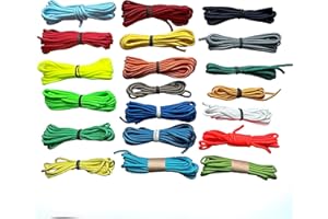 EdcX 4mm Nylon Paracord 550 (15, 30, 50, 100 und 300m) - Typ III, 100% Nylonseil, 7 Litzen Seil, 4mm Nylonseil in vielen Farben | 400 Gramm (60m) Set