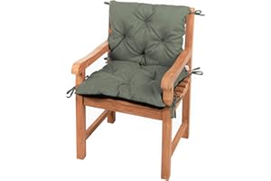 ‎GUTEKISSEN Gutekissen® Bankkissen, Sitzkissen, Rückenlehnen, Gartenkissen, Steppkissen, Doppelkissen, Sitzmöbel, Sitzbank-Kissen, Gartenschaukel, Gartenmöbel Law (50cmx50cmx50cm, Dunkelgrün)