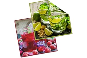 EDISON & KING Panni microfibra Pacco da 2 - Panno occhiali - Panni con motivi per la pulizia di occhiali