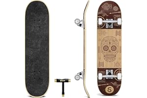 SKATRO - Pro Skateboard 31" Complete Skateboard. Skate Board ages: adults, boys, girls, beginners, and Kids