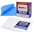 TCP Global - Pure Blue Premium Tack Cloths - Tack Rags (Box of 12) - Automotive Car Painters Professional Grade - Removes Dust, Sanding Particles, Cleans Surfaces - Wax and Silicone Free, Anti-Static