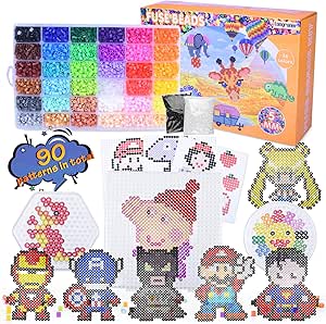 Longruner 10.000 Stück Bügelperlen 36 Farben Und Größe 5 Mm Kreative Vogel  Schmuck Mit 4 Bögen / 60 Modelle / 30 Motivpapier, Geschenk Zum Geburtstag  / Weihnachten Für Kinder, La25: Amazon.de: Spielzeug