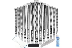 CHAMPKEY Y-360 Lot de 13 poignées de golf en caoutchouc livrées avec tous les kits de réparation – Poignées de club de golf à haut retour et traction