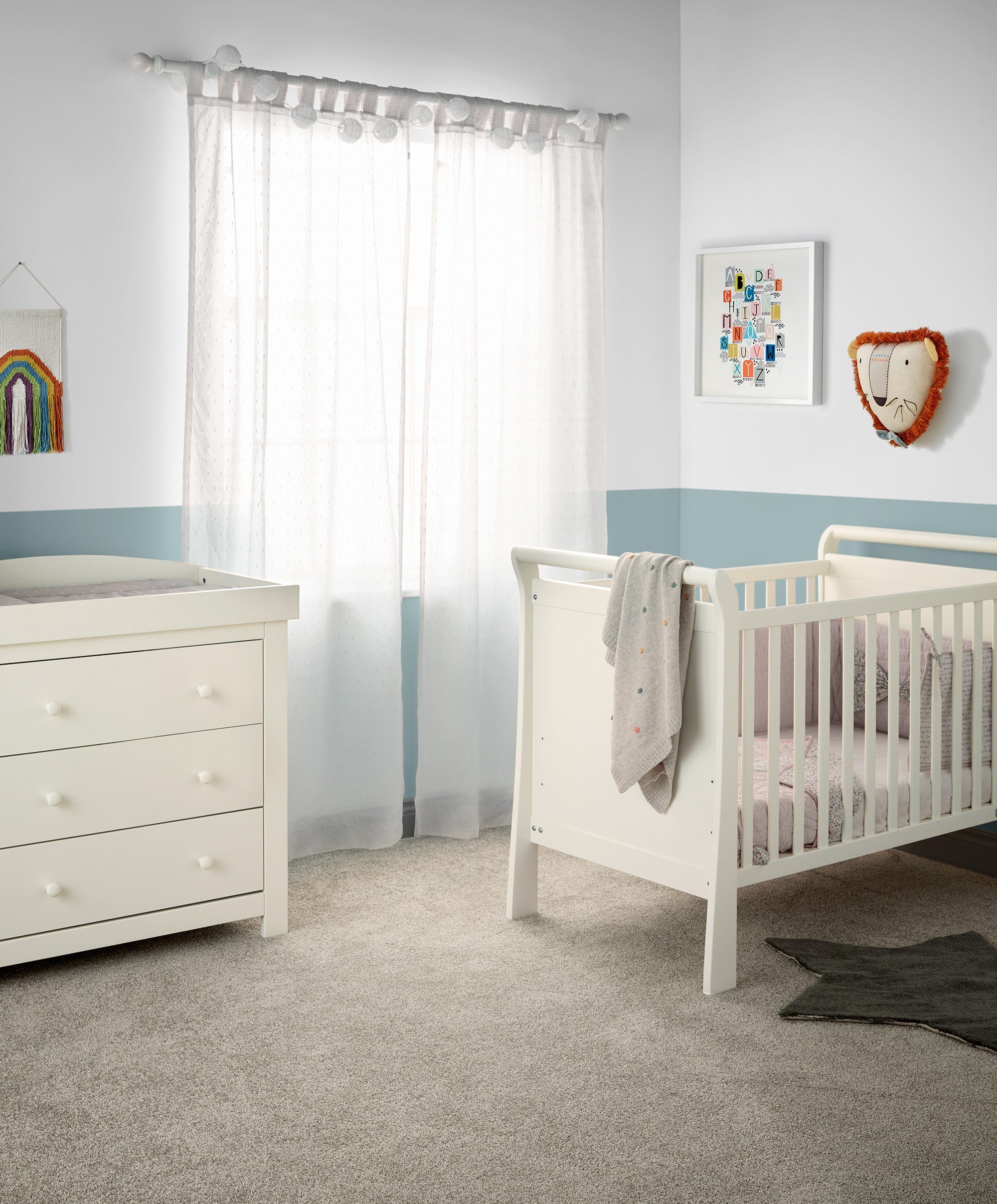mamas and papas 2 piece nursery furniture set