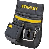 STANLEY Nylon Tool Holder, Heavy Duty 600X600 Denier Bag, Multiple Compartments, Hammer Ring, Back Padding, 1-96-181