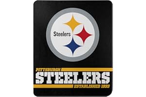 The Northwest Company Pittsburgh Steelers NFL Fleece Split Wide Throw Standard