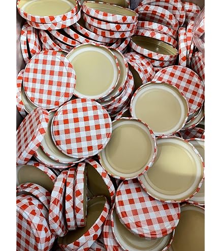 Lot de 50 Couvercle de rechange Twist Off couvercles pour bocaux To 82 Rouge à carreaux Bocaux en verre pour bocal de 230, 350, 435, 540, 565 ml bocaux à fraîcheur, en Lot de 50 Couvercle de rechange Twist Off couvercles pour bocaux To 82 Rouge à carreaux Bocaux en verre pour bocal de 230, 350, 435, 540, 565 ml bocaux à fraîcheur, en