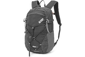 Terra Peak Flex 20 sac à dos de randonnée 20L hommes femmes gris petit - sac à dos pour ​le camping - avec système d'hydratation intégré et compartiment pour ordinateur portable - daypack unisex