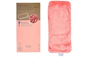 Irisana - Sacco termico - con sale dell'Himalaya e lavanda - in rosa - 10 x 3 x 23 cm - Borsa termica a freddo e caldo - Adatto per microonde e congelatore