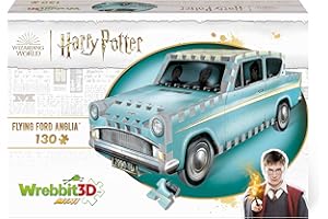 Wrebbit3D, Harry Potter: Flying Ford Anglia (130pc), 3D Puzzle, Ages 12+