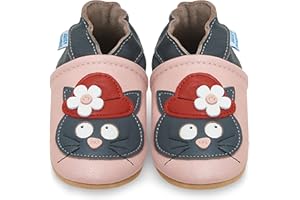 JUICY BUMBLES Scarpe Bambina Scarpine Neonato in Morbida Pelle - Scarpe Bambino Primi Passi con Suolla Scamosciata - Scarpette Neonato