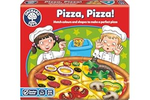 Orchard Toys Pizza, Pizza! Game, Educational Board Game for Preschoolers and Children Age 3-7, Shape and Colour Game, Educational Game Toy