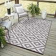 Green Decore 120X180 cm Nirvana Tupe/White Outdoor Rug | Waterproof | Reversible | Durable Patio and Garden Rug | UV Resistant