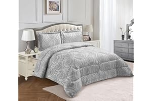Textile Home Home Décor silver jacquard bedspread super king quilted bedding large grey coverlet luxury embossed 3 piece soft bedspread set