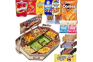 GENERISCH Snackadium XXL Snackstadion gefüllt Deluxe Snackbar für Footballabende Super Bowl American Football Geschenk Party Gameday passend zur NFL XFL ELF