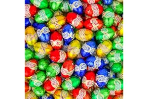 SWEET TREAT GIFTING CO. Milk Chocolate Foil with Chocolate Eggs With Praline Filling 500g for Easter Egg Hunt & Gifts