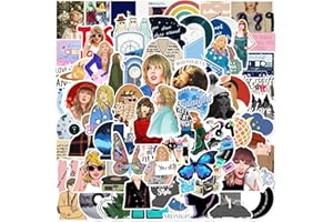 KEULABLEN Lot de 100 autocollants Singer - Caractères classiques - Autocollants étanches pour bouteille d'eau, skateboard, scrapbooking, filles et adolescents