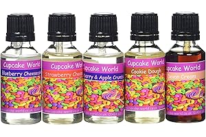 Cupcake World Dessert Dreams Selection Food Flavouring Bottles 28.5 ml (Pack of 5)