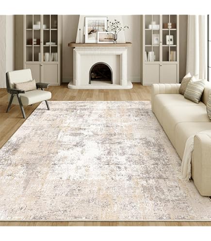 the carpet Monde Deluxe Tapis de Salon à Poils Courts, coloré, Bleu, Rouge, Marron, Vert, Gris, Motif carré 160 x 230 cm