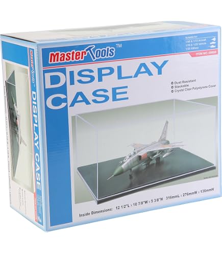 Vitrine Trumpeter 210x100x80mm - Coque Polystyrène Transparent Pour Modèles