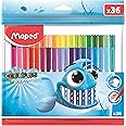 Maped Medium Color'Peps Ocean Pulse Felt Tip Pen Set - Pack of 36 (Multicolor)
