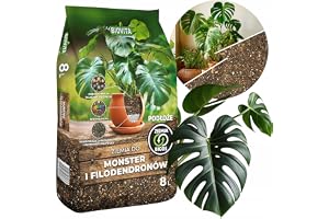 Biovita Substrat 8 l för monstera & Philodendron – lös jordblandning med kokos och perlit – professionellt växtsubstrat för k