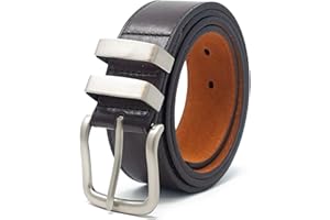 Ossi 38mm Jean double boucle ceinture pour homme - Noir, Brun ou Tan