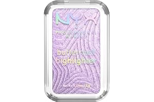 ‎NYX PROFESSIONAL MAKEUP NYX Professional Makeup Highlighter für das Gesicht, Butterweiche Textur, Mit pflegender Sheabutter, Mangobutter und Mandelbutter, Vegan, Buttermelt Highlighter, Farbe: No 1 Butta