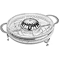 QUEEN ANNE Hors Round d'oeuvre With Lid and Legs 5 Partition