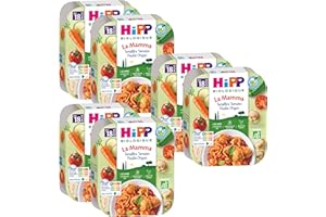 HiPP - La Mamma - Tortellini Tomates Poulet Origan - Assiettes - 6x250 g