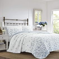 Trapunta Queen Size Homzard 3 Pezzi | Biancheria Letto 100% Cotone, Design Vintage Righe Marroni E Bianche