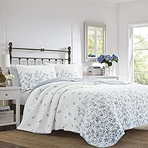 Trapunta Queen Size Homzard 3 Pezzi | Biancheria Letto 100% Cotone, Design Vintage Righe Marroni E Bianche