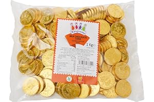 BOLYDOOM Milk Chocolate Coins - 1kg bag Approx 135