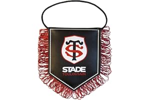 Stade Toulousain Fanion - Collection Officielle Toulouse - Rugby - Top 14 - Taille 10,5 x 8,5 cm