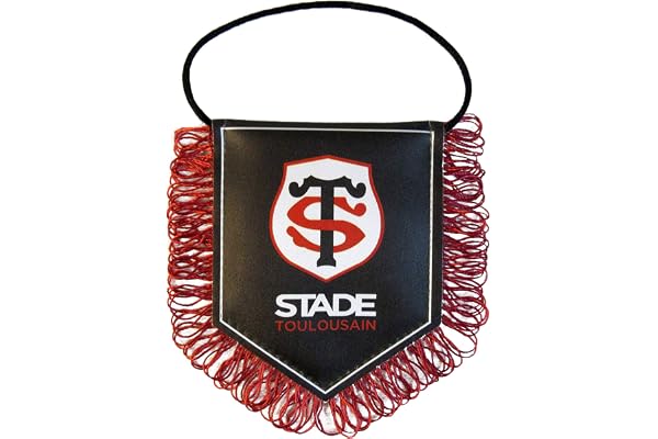 Stade Toulousain Fanion - Collection Officielle Toulouse - Rugby - Top 14 - Taille 10,5 x 8,5 cm